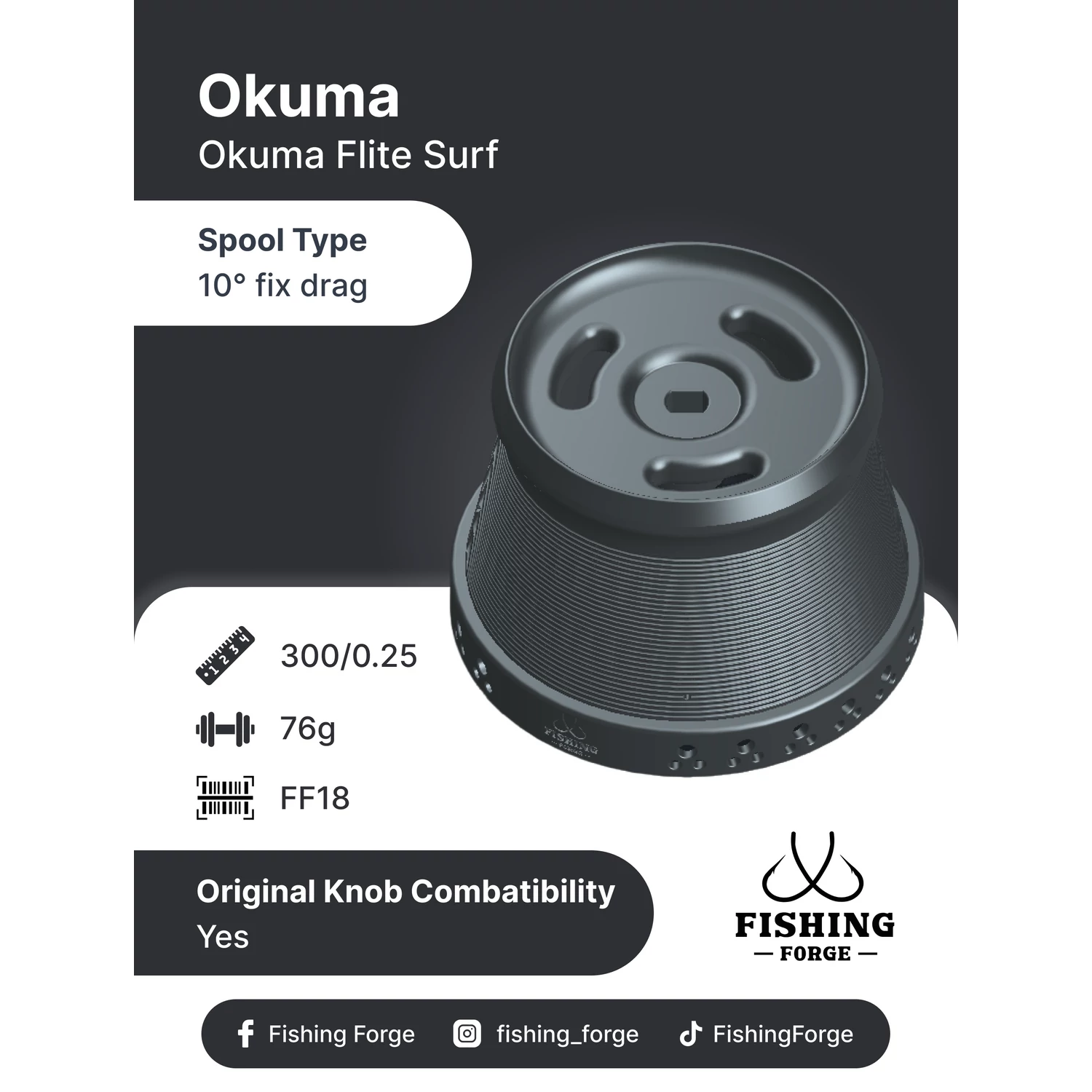Fishing Forge pótdob-Okuma Flite Surf 