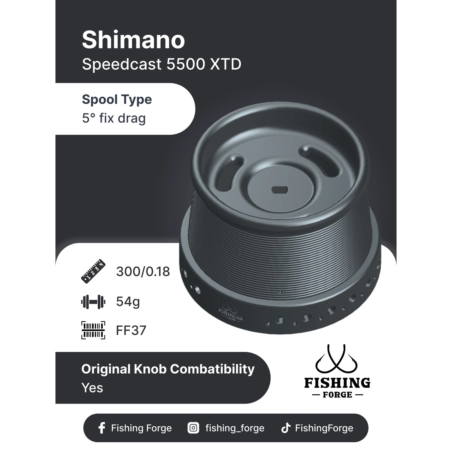Fishing Forge pótdob-Shimano Speedcast 5500 XTD