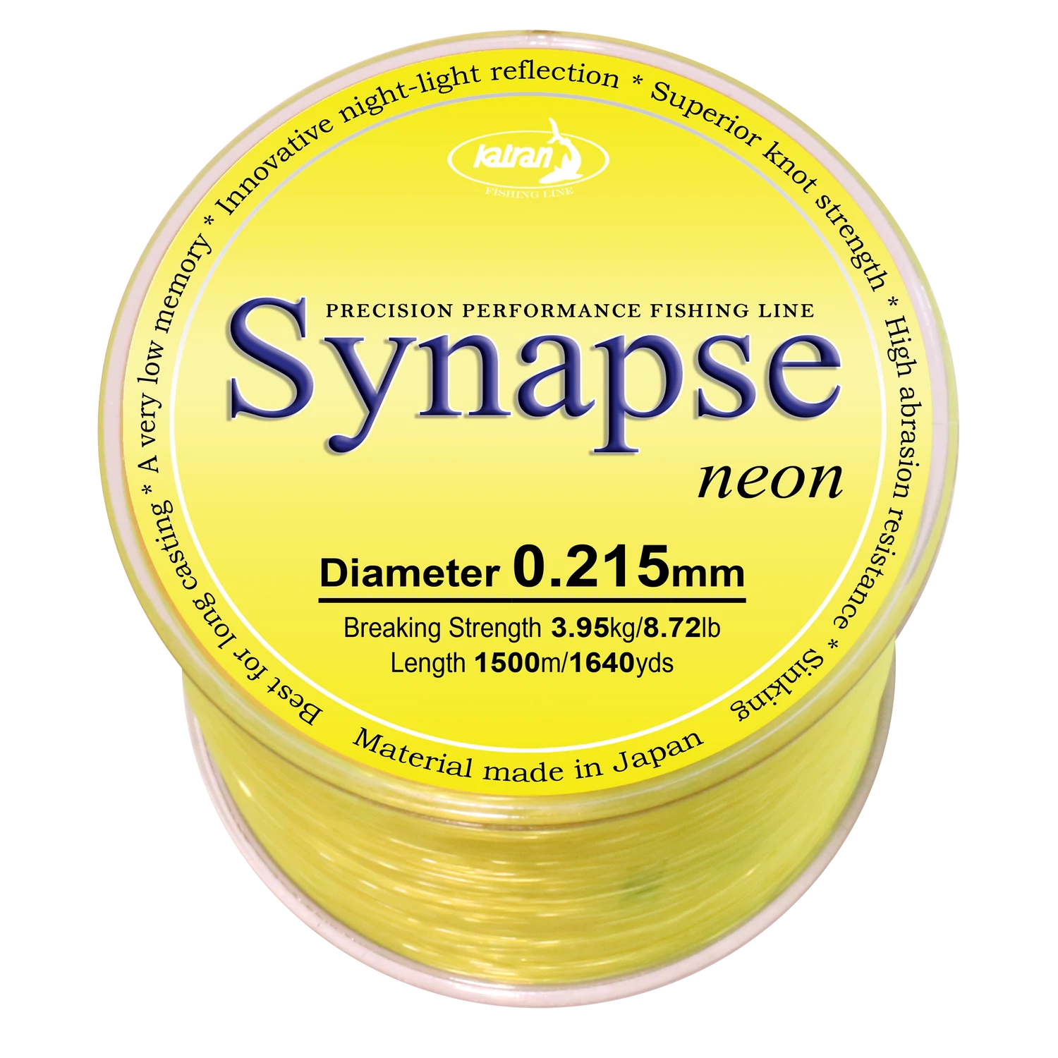 Katran Fishing Line SYNAPSE Neon 0,215mm 1500m 