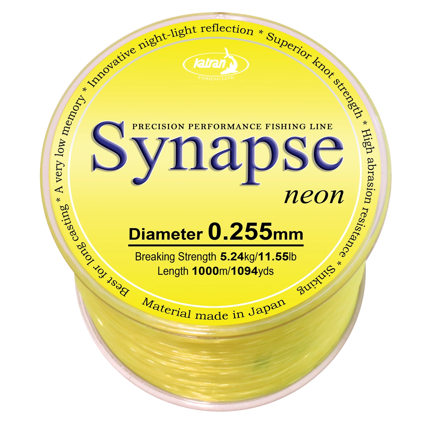 Katran Fishing Line Synapse Neon 0,255mm 1000m 