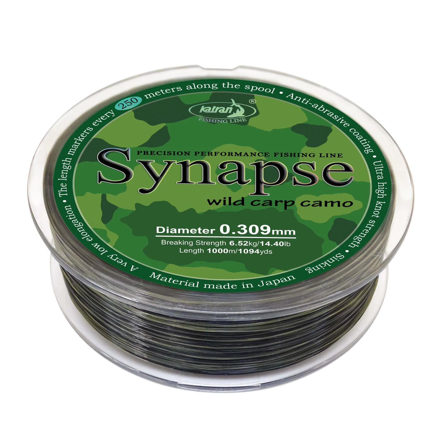 Katran Fishing Line Synapse Wild Carp camo 0,309 mm