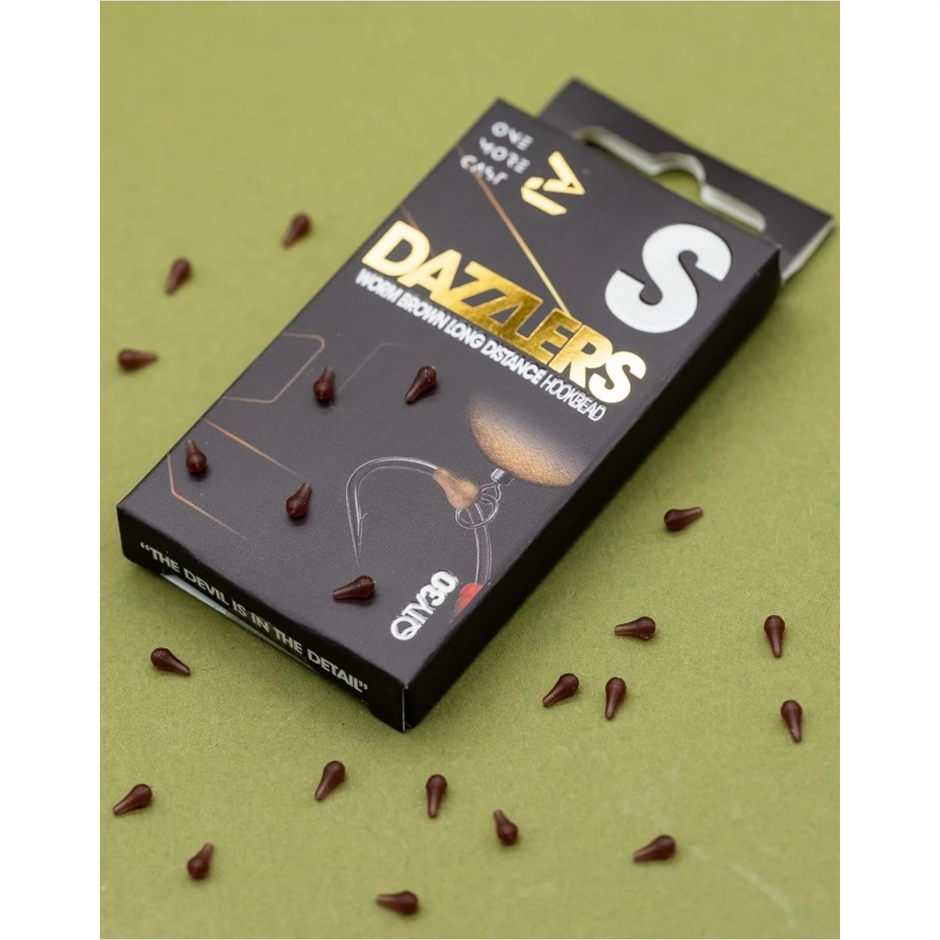 DAZZLERS Worm Brown Distance Hookbead