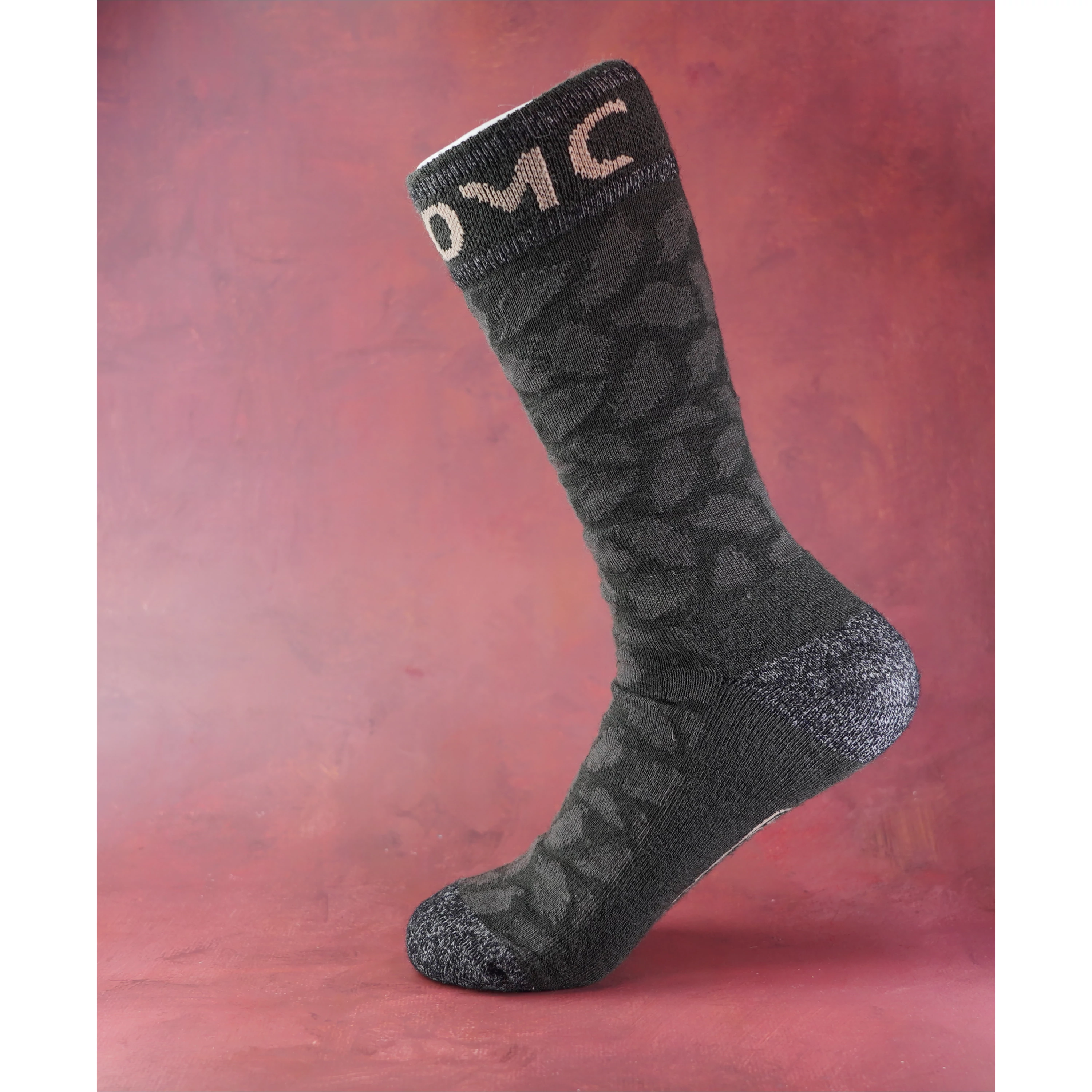 Forrest Heel Camo Merino zokni