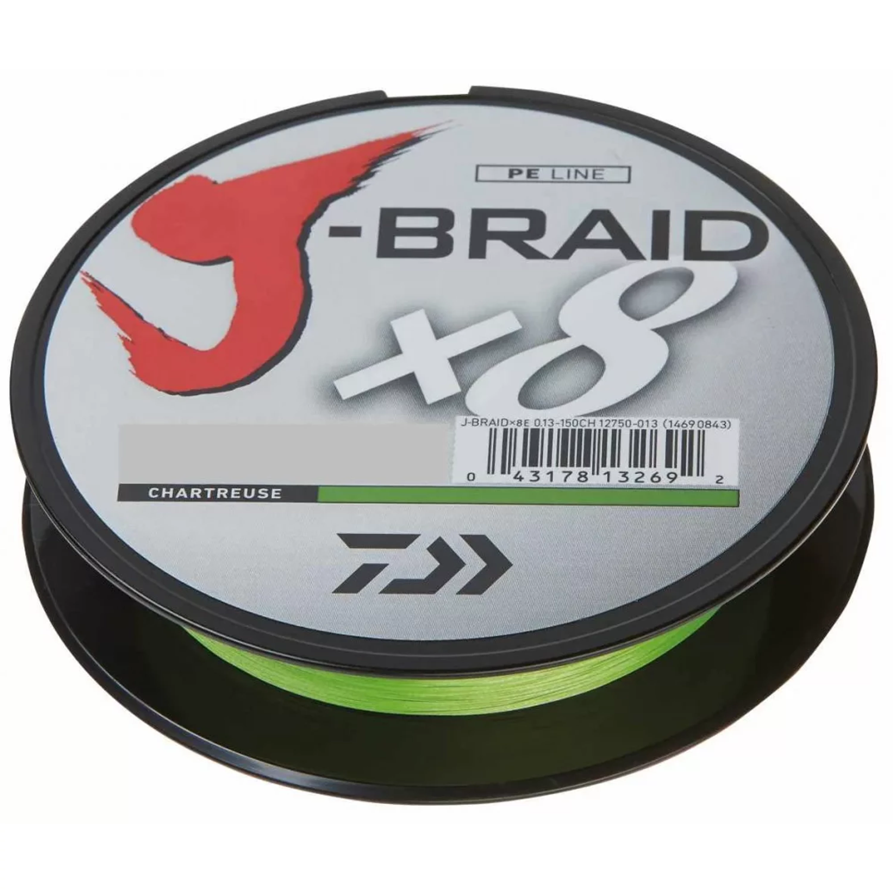 Daiwa J-Braid X8 0,28mm 300m Chartreuse Fonott Zsinór