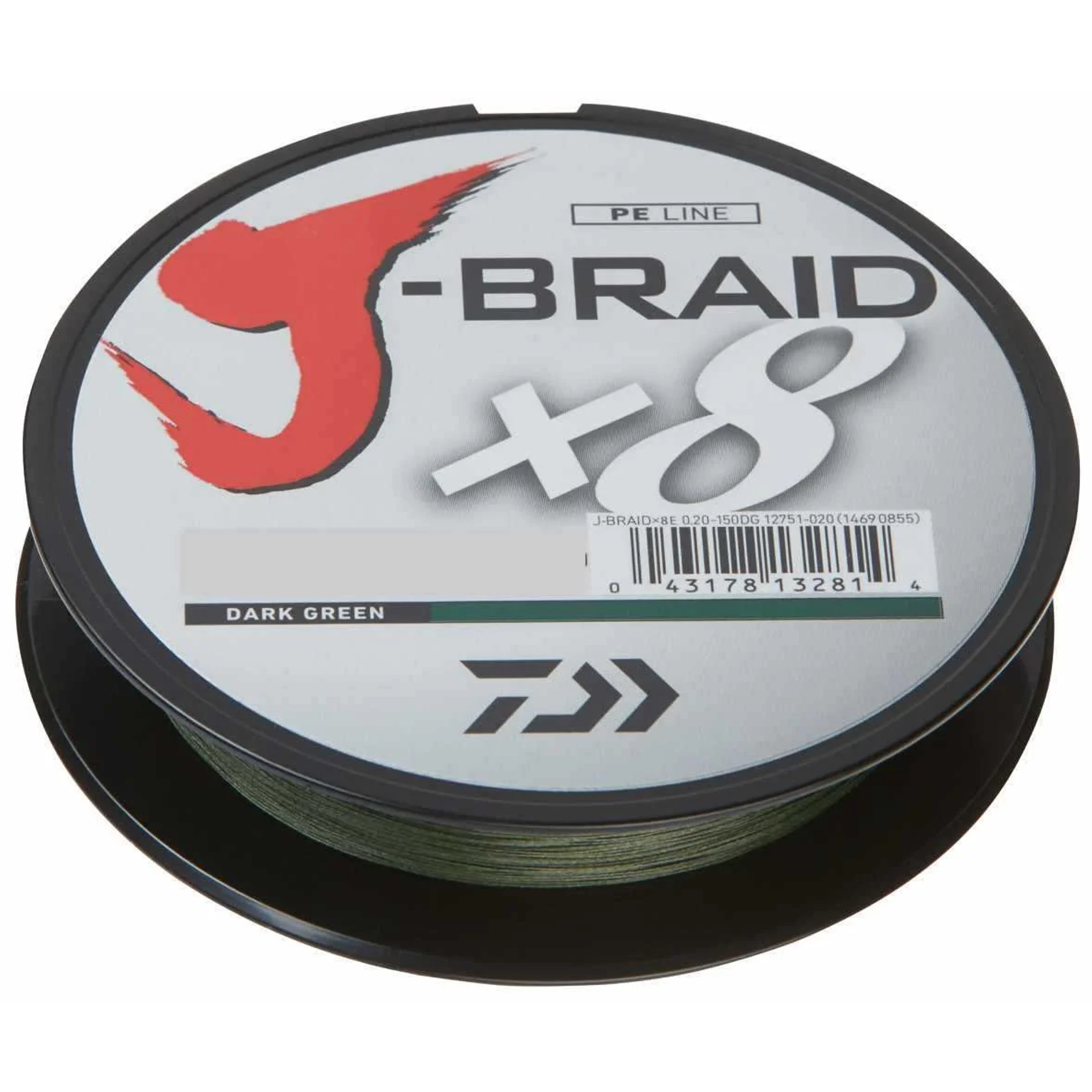 Daiwa J-Braid X8 0,28mm 300m Zöld Zsinór