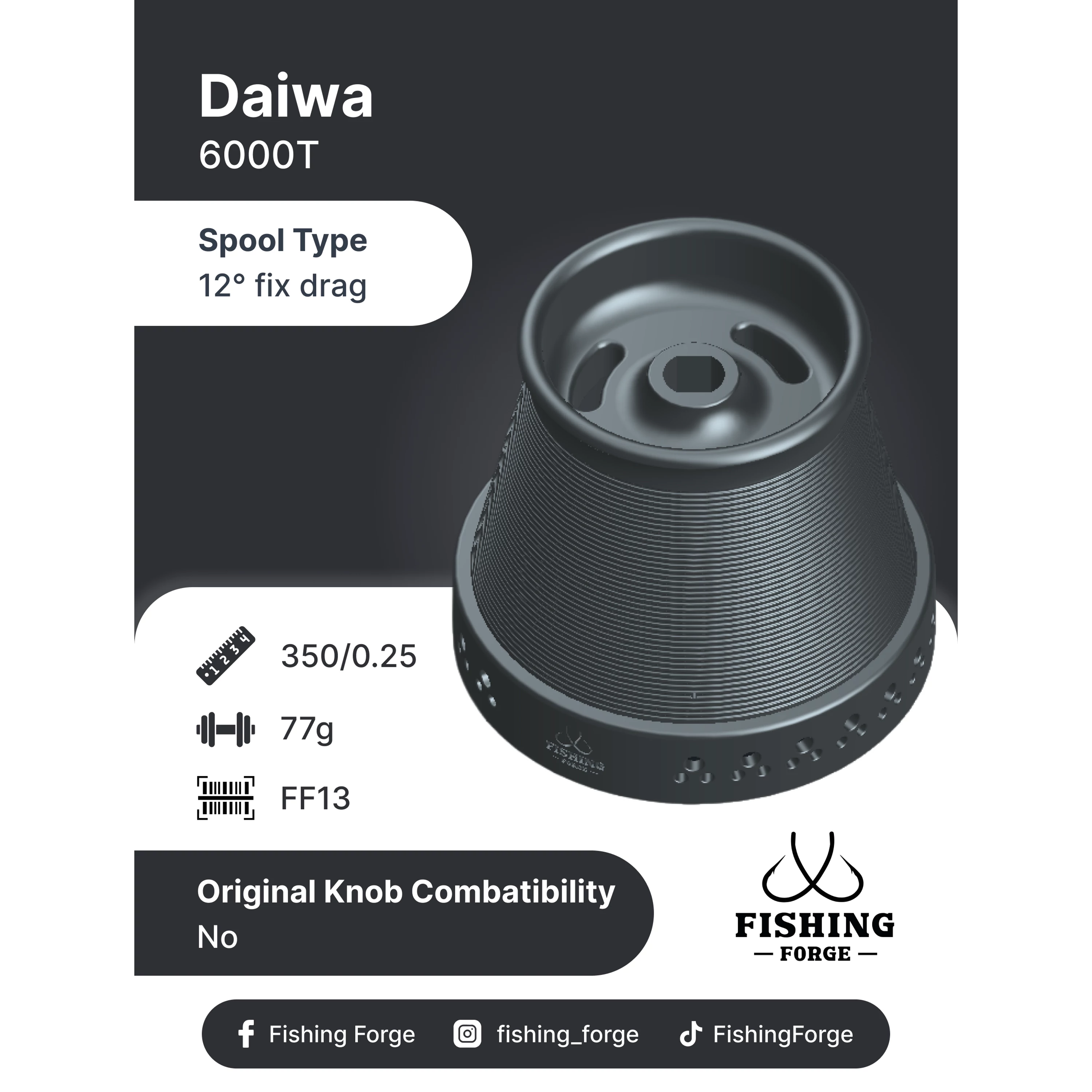 Fishing Forge pótdob-Daiwa 6000T