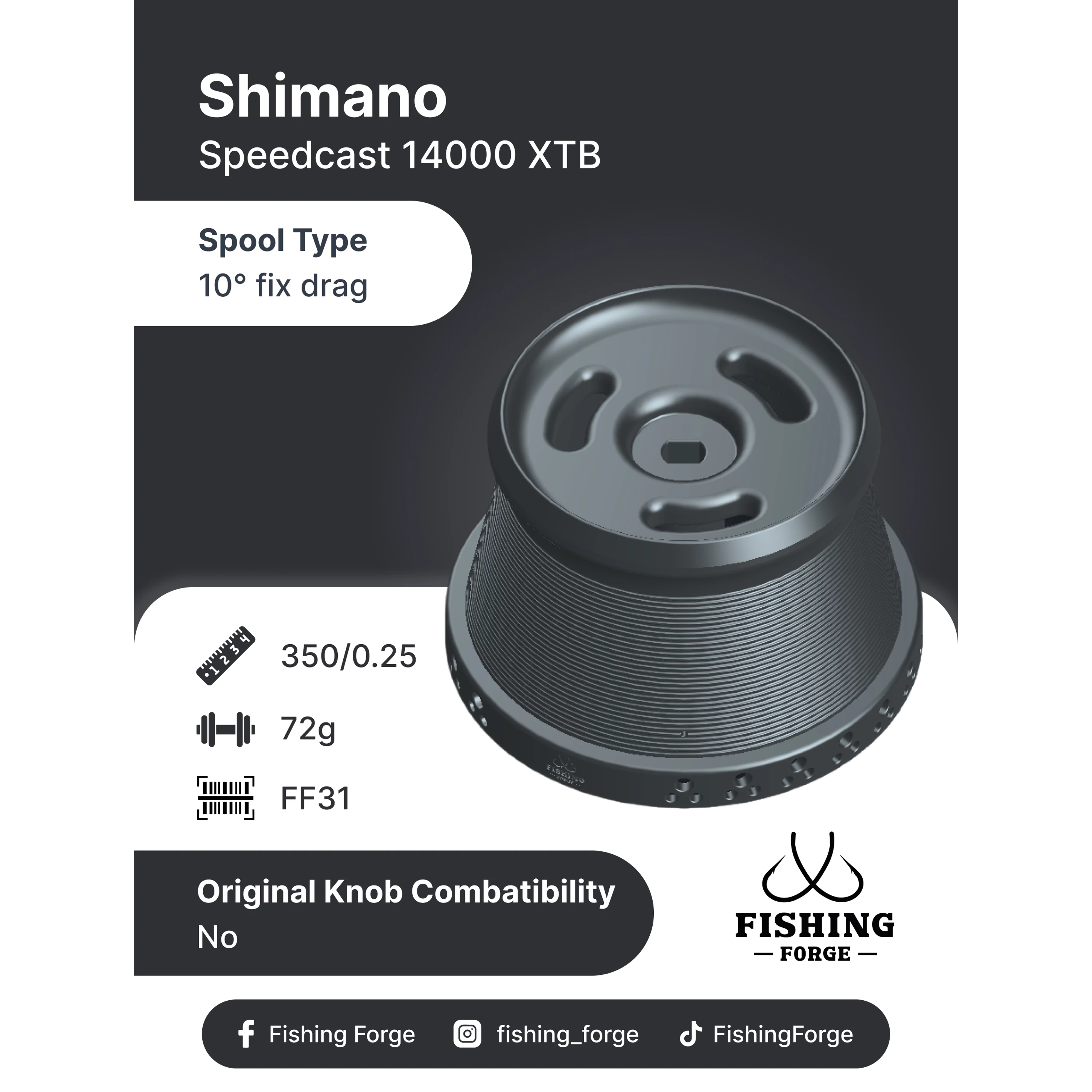 Fishing Forge pótdob-Shimano Speedcast 14000 XTB