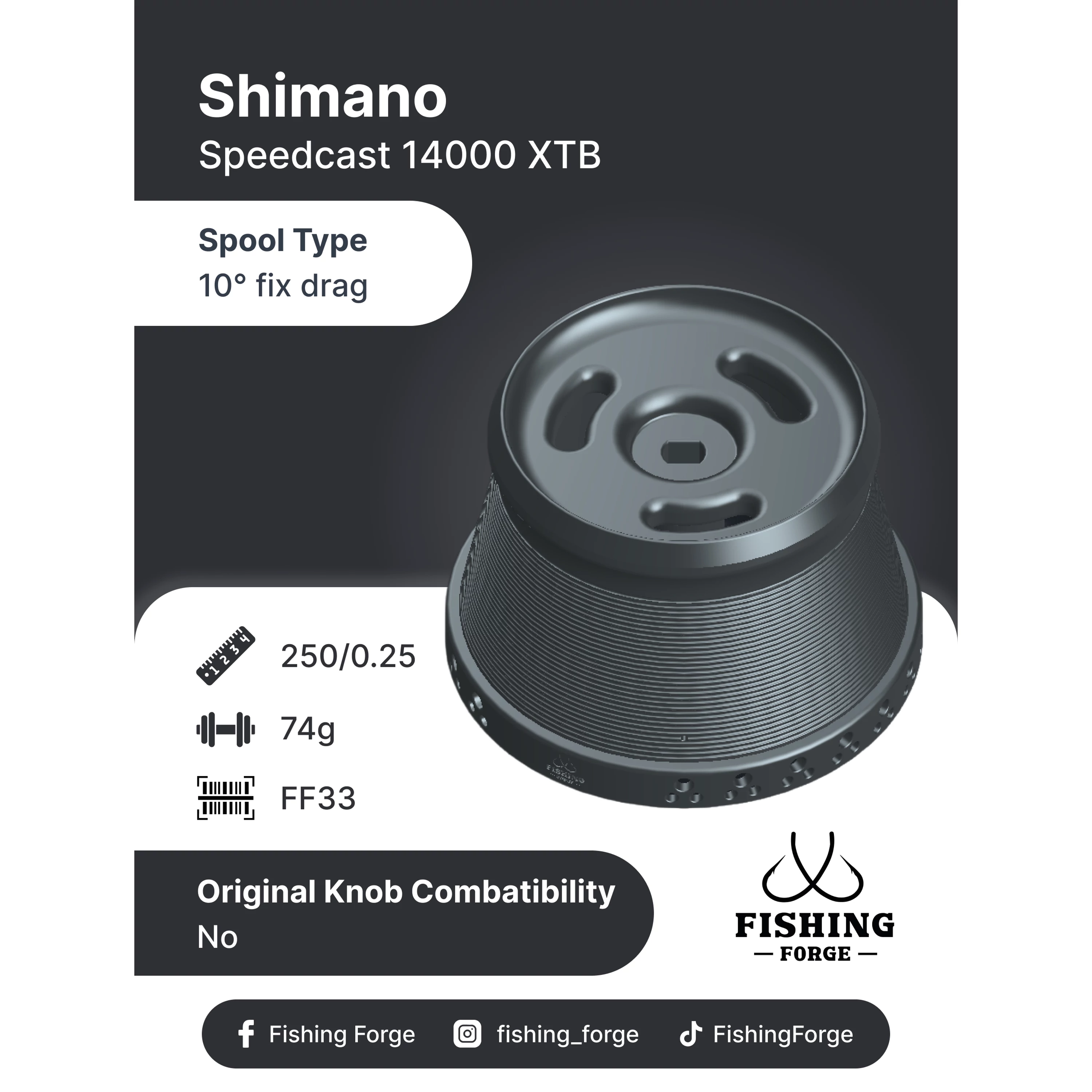 Fishing Forge pótdob-Shimano Speedcast 14000 XTB