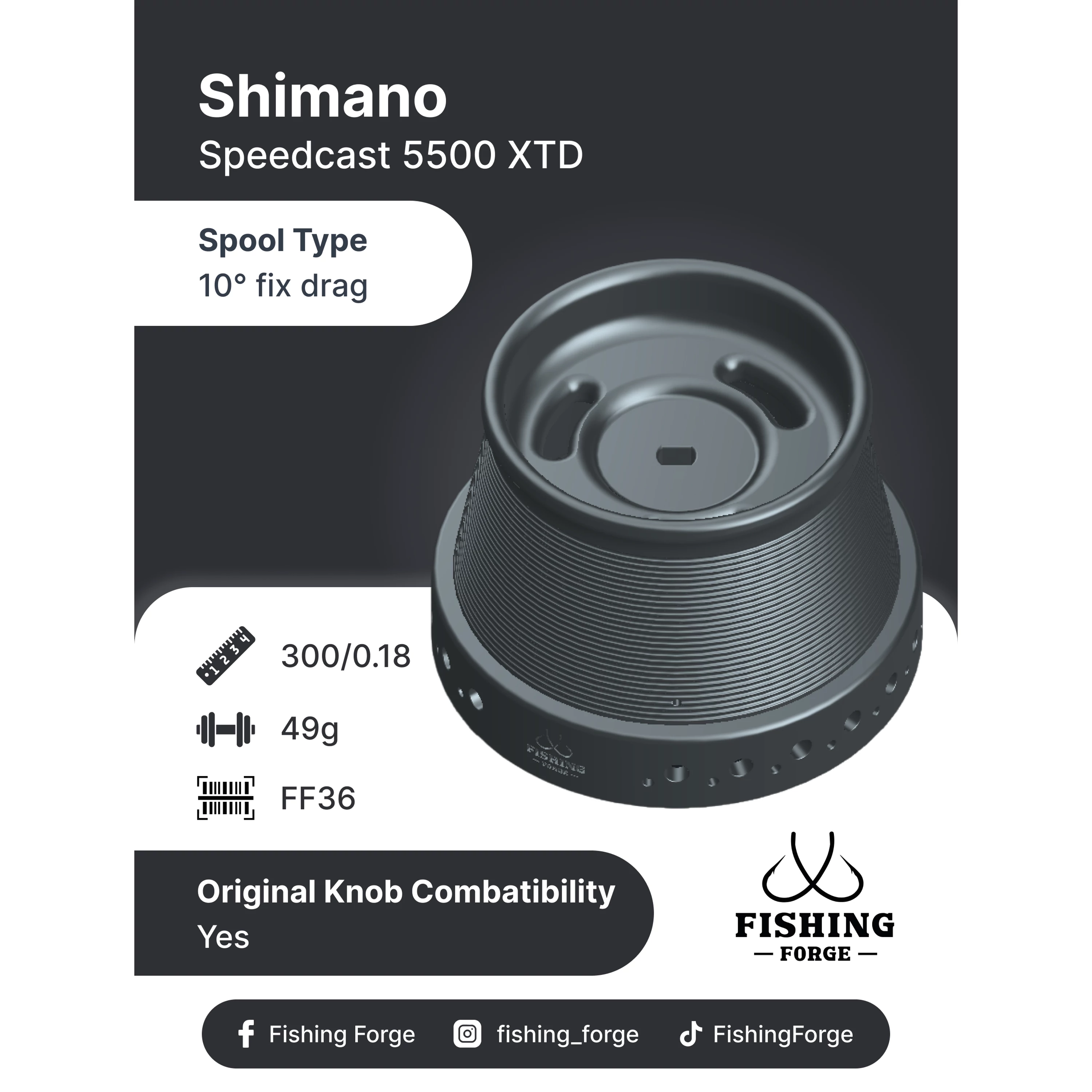 Fishing Forge pótdob-Shimano Speedcast 5500 XTD