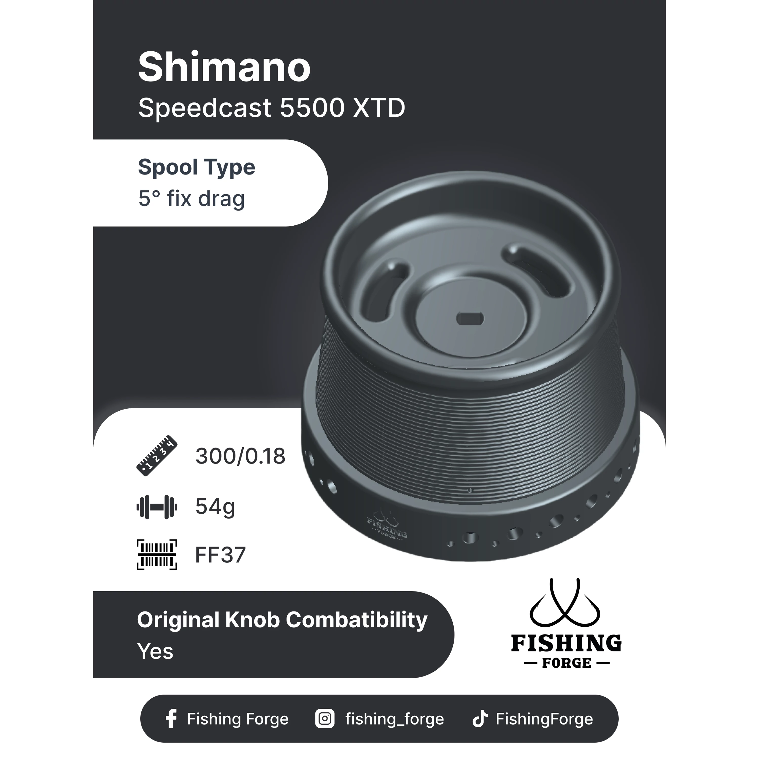 Fishing Forge pótdob-Shimano Speedcast 5500 XTD