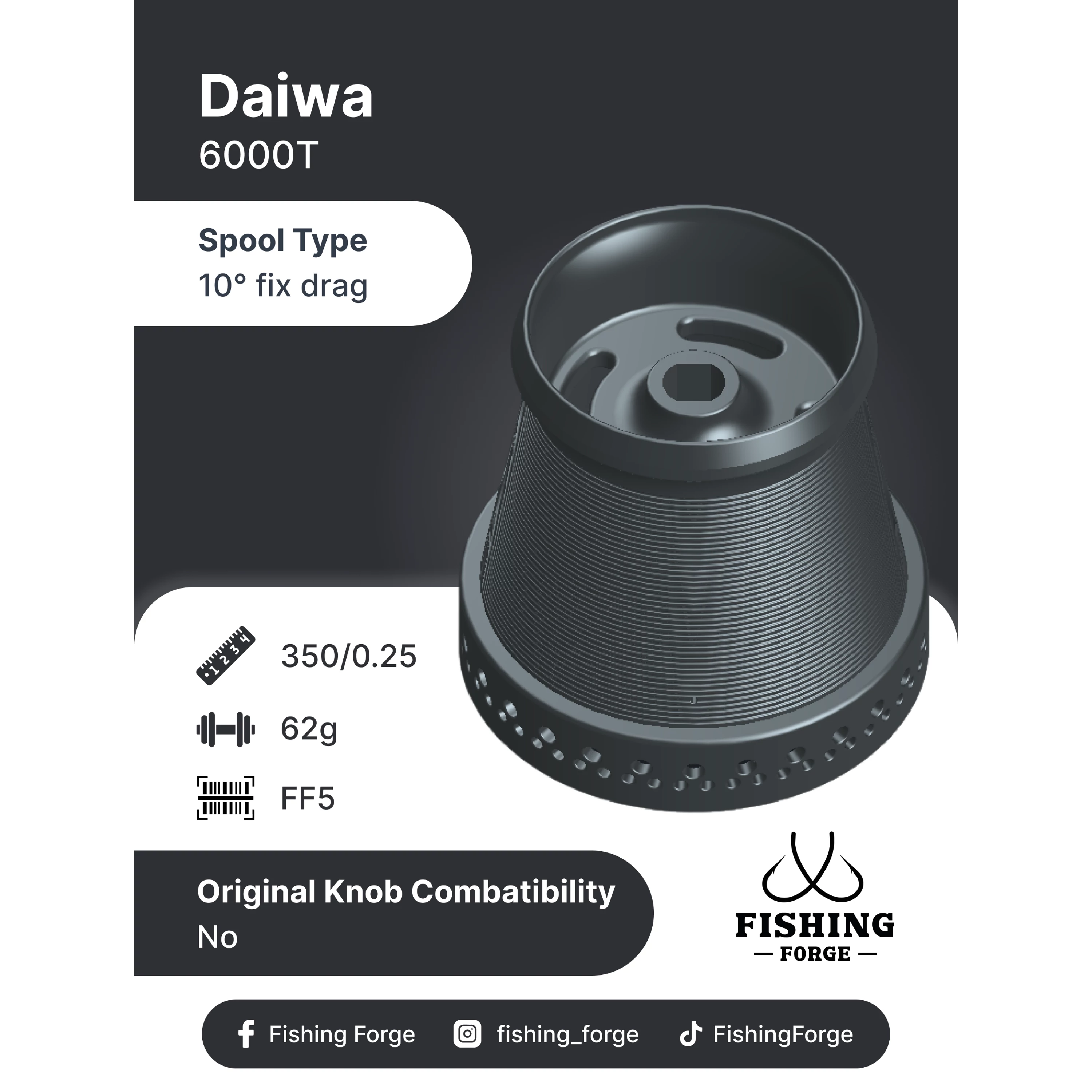 Fishing Forge pótdob-Daiwa 6000T