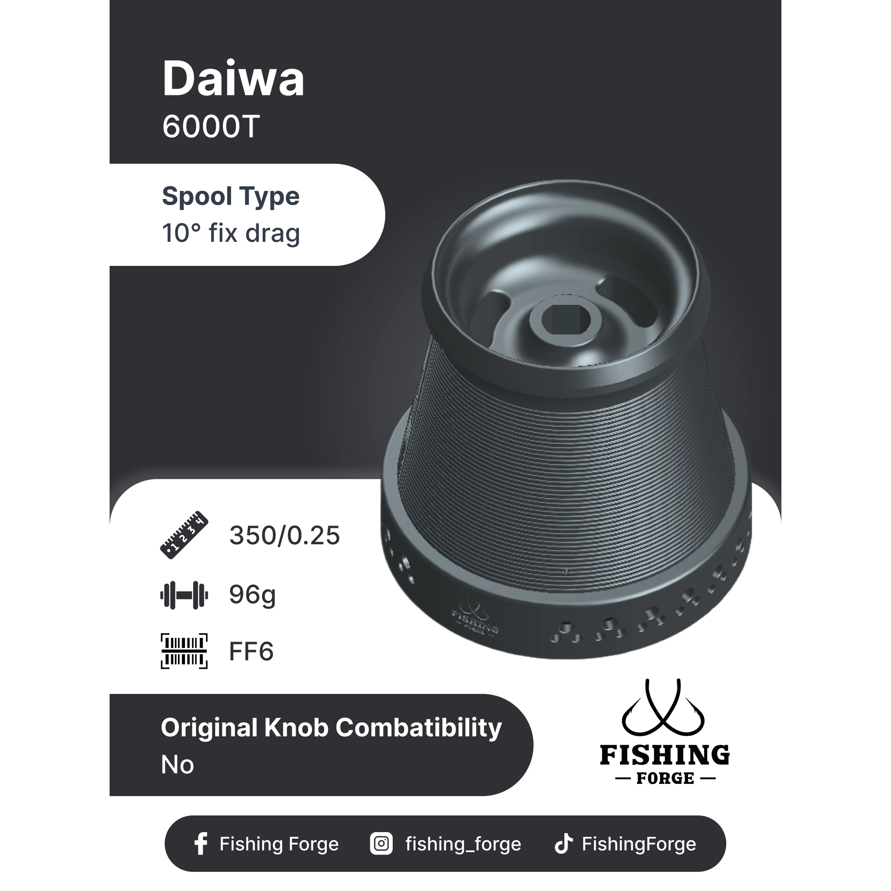 Fishing Forge pótdob-Daiwa 6000T