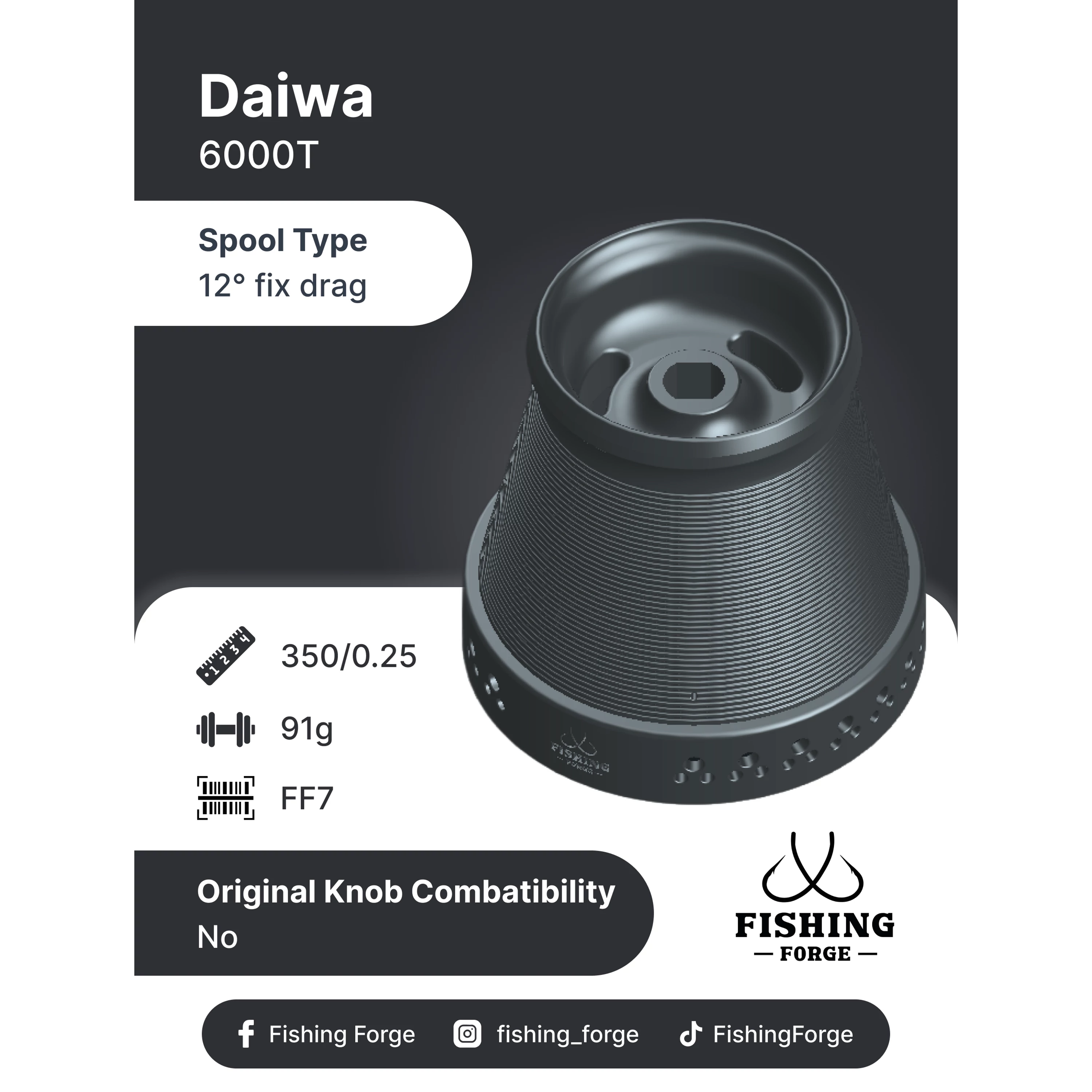 Fishing Forge pótdob-Daiwa 6000T