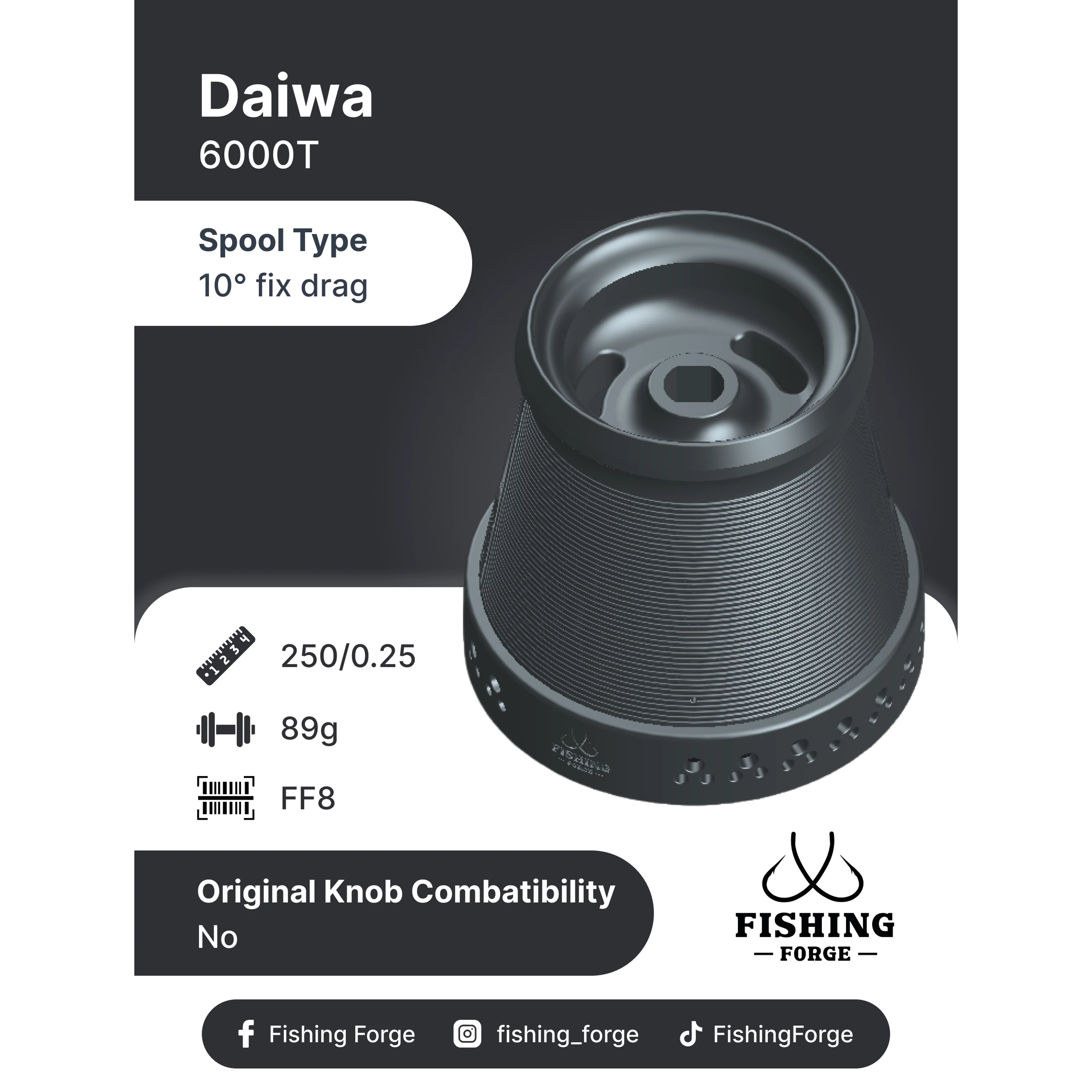 Fishing Forge pótdob-Daiwa 6000T