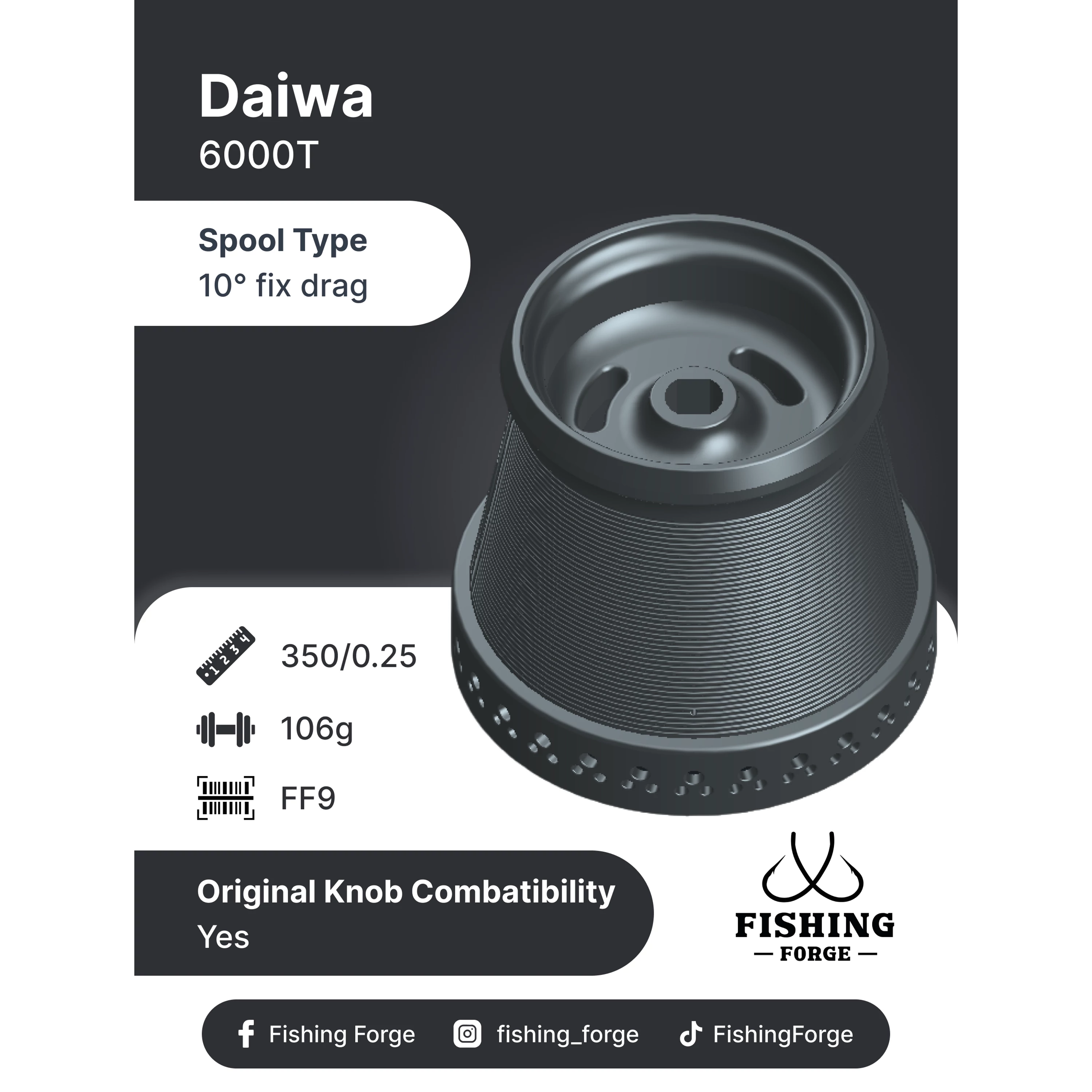 Fishing Forge pótdob-Daiwa 6000T