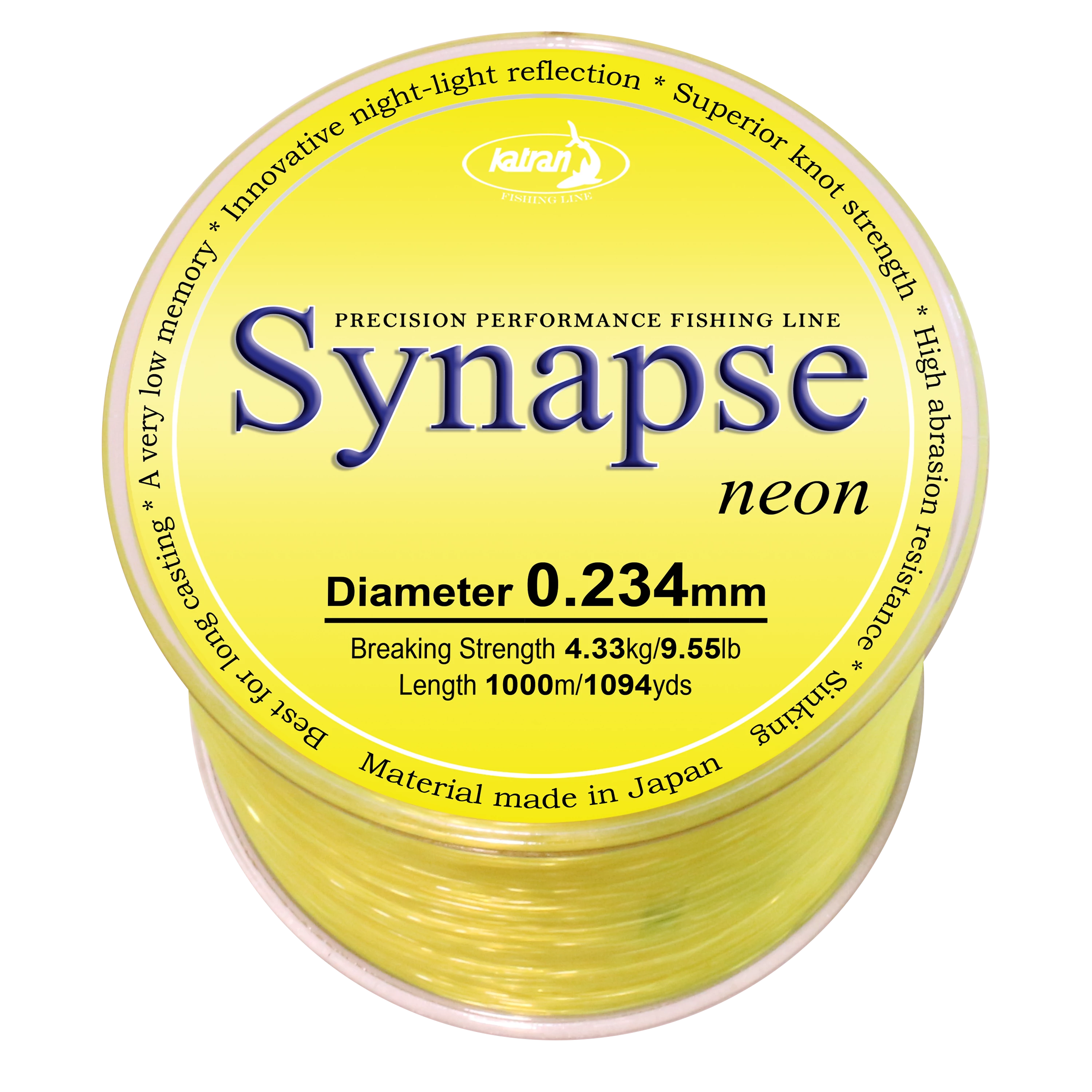 Katran Fishing Line Synapse Neon 0,234 mm 1000m 