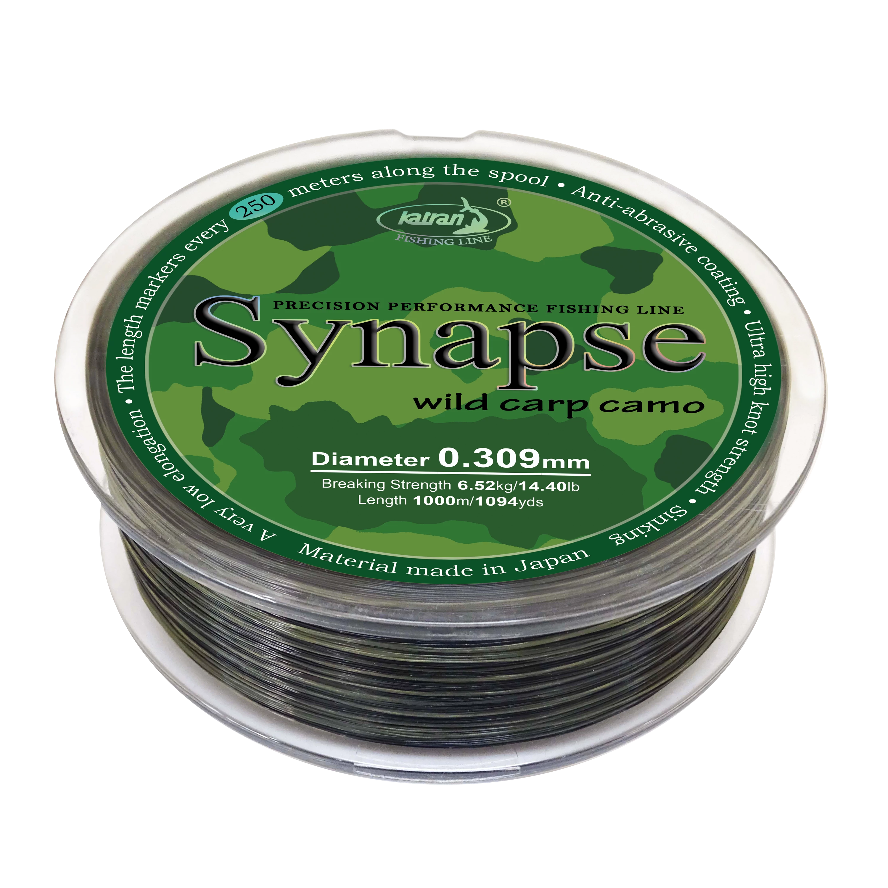 Katran Fishing Line Synapse Wild Carp camo 0,309 mm